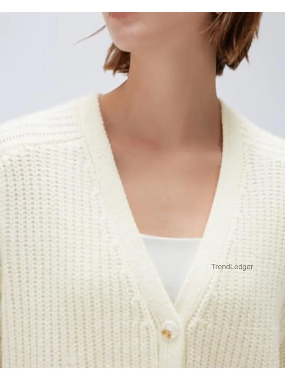 Women's Oversized Knit Cardigan Sweater V-Neck Long Sleeve Button Down Casual